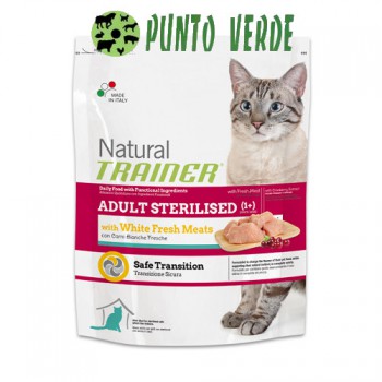 NATURAL TRAINER STERILISED CAT CARNI BIANCHE KG 1,5